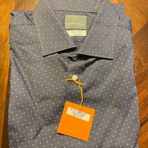 Thomas Dean Men’s XL Button Down Dress Shirt